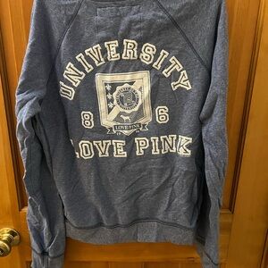 University PINK Victoria's Secret Blue Sweater
